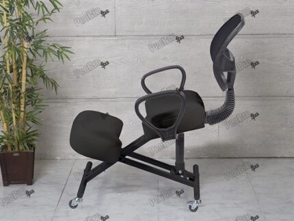 Amortisörlü Dik Duruş Sandalyesi Arkalıklı - Siyah