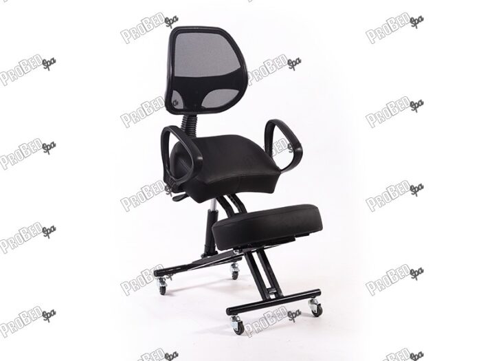 Amortisörlü Dik Duruş Sandalyesi Arkalıklı - Siyah